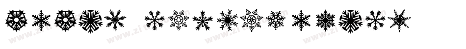 Paper Snowflakes字体转换